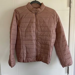 Light mauve packable jacket- medium- 1543
